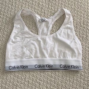 Calvin Klein White Bra Top